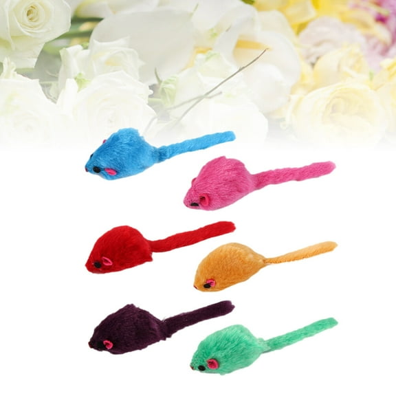 Clispeed Mouse Shaped Cat Toys Assorted Color 12-Pcs