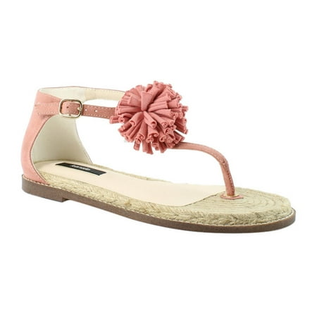 kensie Womens Pink T-Strap Sandals Size 5.5
