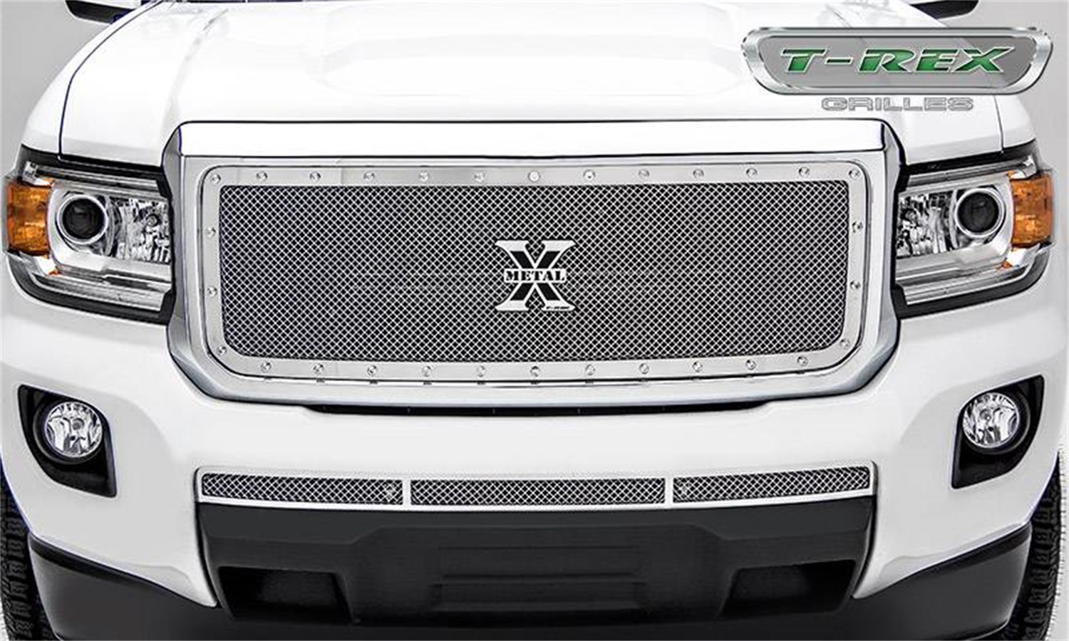 T-Rex Grilles 6713710 X-Metal Series Polished Grille (GMC Canyon)