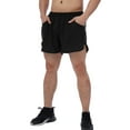 thumbnail image 2 of Casual Active Shorts for Men Fitness Sports Shorts Activewear Beach Pants Trunks Football Pants Polyester Pockets Training Bodybuilding Dry Fit Gym Sports Workout Running Jogging Short Pants, 2 of 8