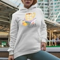 thumbnail image 2 of Have a Cup of Positivitea Quote & Cute Hand Drawn Teacup with Lemons Art Merch Gift, White Hooded Sweatshirt or Hoodie, XL, 2 of 5