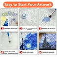 thumbnail image 7 of Paint by Number Kit On Canvas for Adults Beginner Van Gogh Famous Paintings DIY Acrylic Oil Painting Arts 16x20 Inch (Frameless, Orvison Plains), 7 of 7