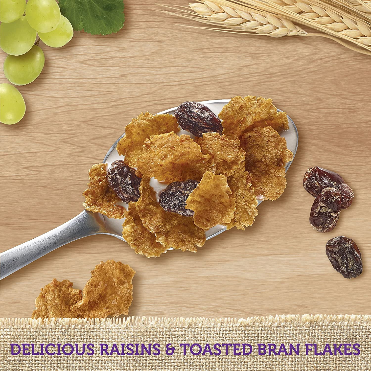 Raisin Bran, Breakfast Cereal, Original, Excellent Source of Fiber, 76.5 oz Box (2 Bags)