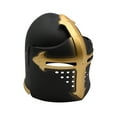 thumbnail image 4 of Nicky Bigs Novelties Medieval Templar Knight Helmet Costume Headwear (Black), 4 of 7