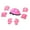 Pink Star, variant on BESTSKY Kids Knee Pads and Elbow Pads Set,Wear-Resistant Shell Knee Brace,Soft Foam Lining Breathable Mesh Knee Compression Sleeve,Pink Star