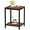 Walnut, variant on Wood End Tables Small Side Table with Storage Night Stand Metal Frames 2 Tier Bedside Table with Adjustable Feet, 1PCS, Walnut