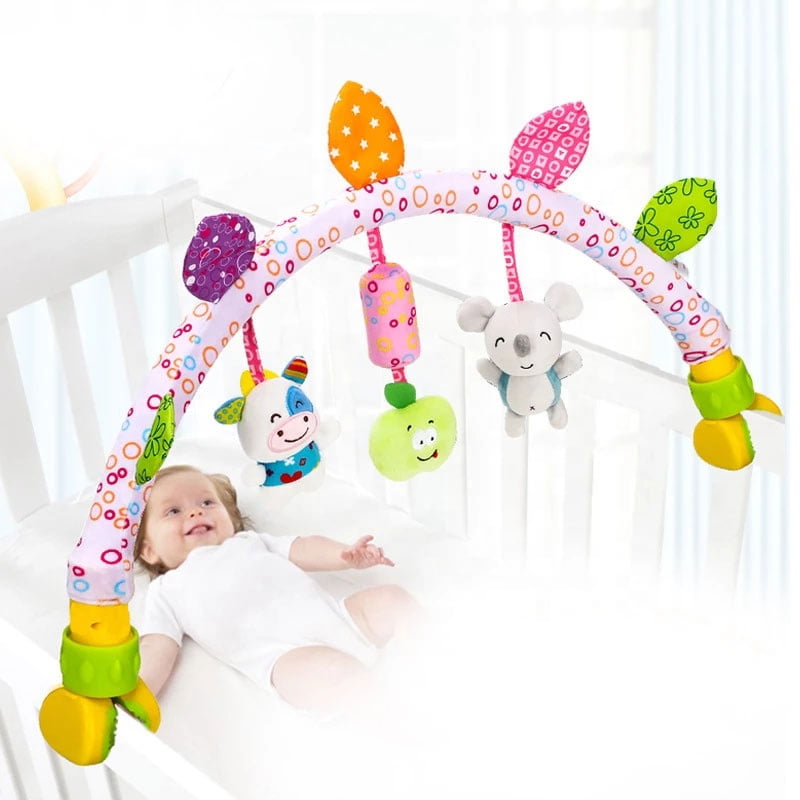 Butterfly TOOYFUL Play Arch BB Device Indoor and Outdoor Educational Hanging Soft Plush Rattle Lovely Crib Accessory for Stroller Travel Bassinet Cot Infant 