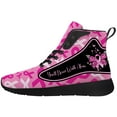 thumbnail image 3 of Aidianart Womens Breast Cancer Awareness High Top Shoes High Top Sneakers Size 15.5, 3 of 5