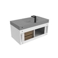 thumbnail image 4 of Thames 36" Soild Surface Bathroom White Vanity Set - Gray Top In Brushed Nickel, 4 of 18
