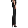 thumbnail image 3 of KOMOO Women Faux Leather Pants High Waist Straight Wide Leg PU Legging Flared Zipper Trousers, 3 of 9