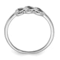 thumbnail image 2 of Sterling Silver Rhodium Plated Hearts Ring QR6879, 2 of 6