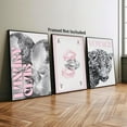 thumbnail image 4 of Pink Lip Prints Poker Canvas Wall Art，Trendy Disco Ball Poster Print, Black And White Cheetah Wall Decor For Girly Room Apartment Dorm 8X12 in Unframed-Canvas Rolled Unframed, 4 of 6