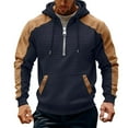thumbnail image 2 of Ceisia Men's All Gift Seasons Casual Solid Color Zipper Round Neck Long Sleeve Shirt - Comfortable Daily Outdoor Wear, 2 of 5