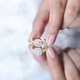thumbnail image 5 of Rosec Jewels Moissanite Engagement Ring, Criss Cross Ring for Women (D-VS1 Quality), 18K Yellow Gold, US 6.00, 5 of 8