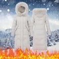 thumbnail image 2 of Vedolay Warm Winter Coats for Women Thick Warm Parka Jackets Hooded Outwear Beige,L, 2 of 5