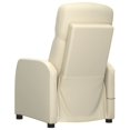 thumbnail image 3 of vidaXL Massage Reclining Chair Cream White Faux Leather, 3 of 5