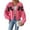 Hot Pink, variant on Women's Fashion Ribbon Bow Splicing Sweater Jacket for Fall and Winter, Elegant Design, Winter Clothes for Women,Black,L