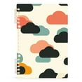 thumbnail image 7 of FORMRS 1-Subject Spiral Notebook 8" x 5" College Ruled 60 Refillable Sheet A5 Hard Cover, Simple Clouds, 7 of 7