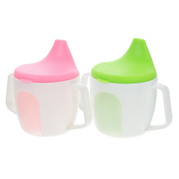 Pingxizhi 2pcs Scale Cups Double Handle Drinking Cups Portable Water Cups for Children