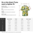 thumbnail image 5 of Rateoe Lemon1 Pattern Men's Short Sleeve Classic Shirt, Casual Short-Sleeved Shirt, Lightweight Summer Shirt, Cuban Collar Shirt,Button-Front Shirt-4X-Large, 5 of 5