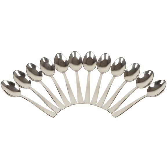 Trifri Stainless Steel Spoons Dishwasher Safe Long Handle Teaspoon Cutlery Set Of 12 Flatware Dessert Spoons For Dining Table Dcor