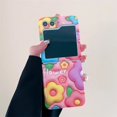 thumbnail image 3 of Funda de teléfono para Samsung Galaxy Z Flip 3, 4, 5, bonita funda trasera de Hello Kitty, Mickey, Sanrio, Kuromi Edge, 3 of 5
