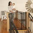thumbnail image 6 of Evenflo Multi-Use Décor Tall Walk-Thru Baby Gate (Black), Fits Openings 28 - 48 in. Wide, 6 of 14