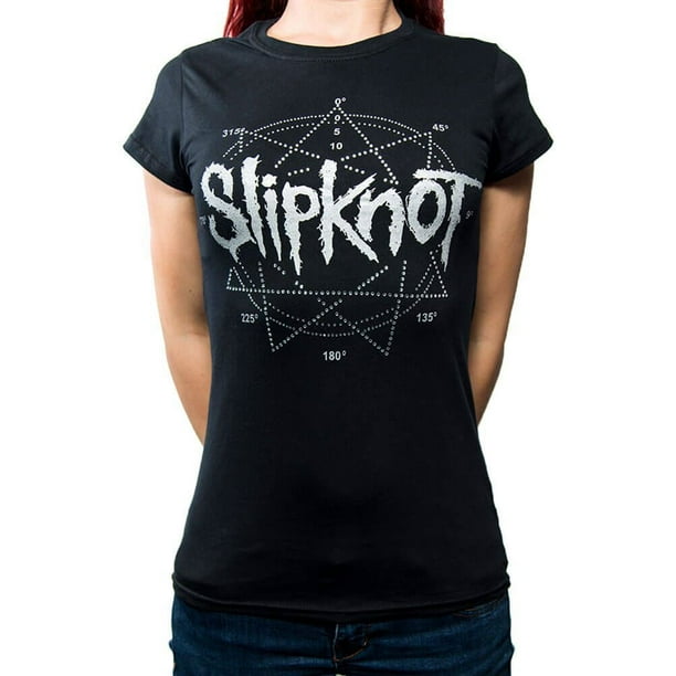 Slipknot - Camiseta Estrella de Diamante para Mujer (Negro)