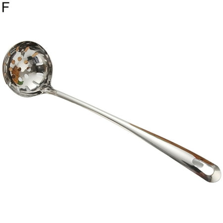 

Joliann Hot Pot Spoon Serve Food Long Handle Convenient Labor-saving Smooth Edge Hot Pot Spoon
