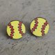 thumbnail image 4 of Fiudx Pendientes Deportivos de Béisbol, Fútbol, Voleibol y Baloncesto. Pendientes de Madera. Accesorios Deportivos de Moda., 4 of 5