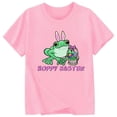 thumbnail image 3 of Suilloe Toddler Girls T-Shirts Cute Cartoon Print Round Neck Short Sleeved Top Kids Girls Summer Comfortable Home School Tops,3 -4 Years, 3 of 3