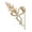 A001- Clear (Style A), variant on Claw, Lily of The Valley Claw, Dangling Pearl Claw, Gold Tone Claw, 4.5X2X1 Inch Floral Rhinestone Decorated Sturdy Non-Slip Clip for Thick and Thin Styling