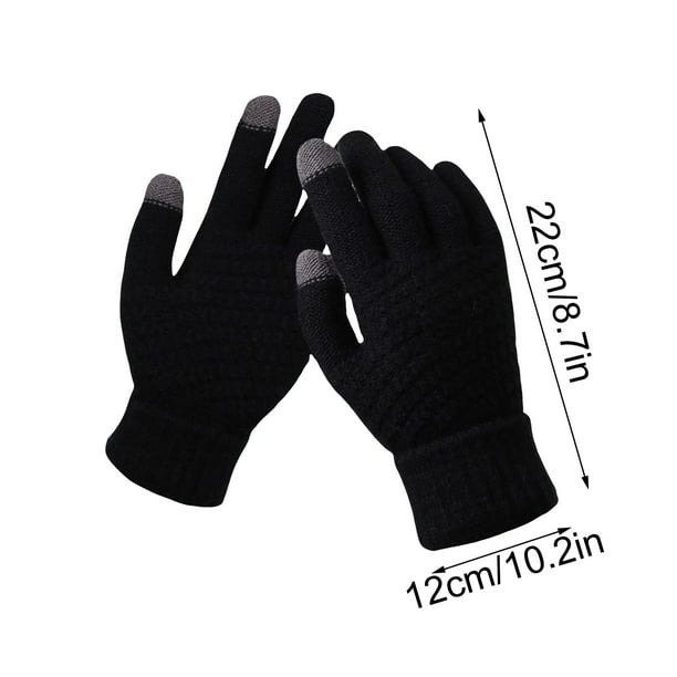 Guantes de punto para mujer, guantes de invierno con pantalla táctil, impermeables, resistentes al viento, deportivos, suaves y cálidos, térmicos, transpirables, para exteriores