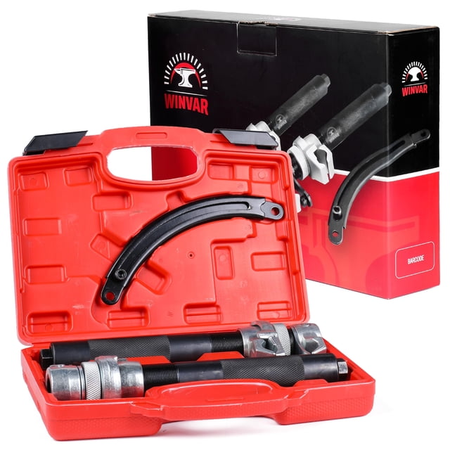 WINVAR Heavy Duty Coil Spring Compressor Tool – Ultra Rugged Macpherson Strut Remover Installer Tool with Safety Jaws & Hold