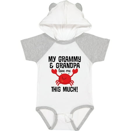 

Inktastic My Grammy and Grandpa Love Me Gift Baby Boy or Baby Girl Bodysuit