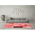 thumbnail image 3 of Ahgly Company Indoor Rectangle Patchwork Red Transitional Area Rugs, 7' x 9', 3 of 4