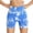 Sky Blue, variant on Women's High Waisted Stretchy Casual Summer Shorts Abdominal Retraction Yoga Seamless Tie Dye Sports Leggings for Beach Vacation Trendy 2025 S-XL