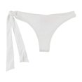 thumbnail image 2 of Tavik Womens Goldie Side Tie Bikini Swim Bottom whiteribbed XS, 2 of 2