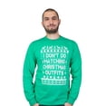 thumbnail image 3 of Men's Green long sleeve Christmas funny t-shirt I don't do matching outfits shirt (Mens Small), 3 of 7