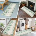 thumbnail image 5 of Green Eucalyptus Leaves 2'x6' Runner Rugs for Hallway Kitchen Bedside Non Slip, Spring Daily Flowers Botanical Linen Entryway Rug Runners with Rubber Backing, Long Carpet Runner for Laundry Room, 5 of 8