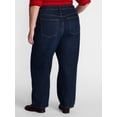 thumbnail image 3 of Terra & Sky Women's Plus Mid Rise Barrel Jeans, 30” Inseam, Sizes 16W-24W, 3 of 6