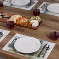 thumbnail image 2 of Highland Home Misty Tree Line 4-Pack Cotton Blend Washable Placemats, 2 of 6