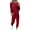 Red Pants for Women, variant on jtjvou Women Fall 2 Piece Lounge Outfit Long Sleeve Tops High Waisted Jogger Pants Set Spring Travel Clothes Tracksuit Green L