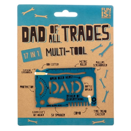Boxer Gifts Dad of all Trades Wallet Multi-Tool - Father s Day Gift for Dad