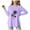 Purple, variant on Zanarzt Girls Long Sleeve Shirts Crewneck Long Sleeve Shirts Kids Curve Hem Side Slit Soft Tunic Tops Girls Fashion T Shirts Purple,9-10 Years