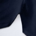 thumbnail image 5 of Antinious Men Solid Round Neck Arm Zip Short Sleeve Loose Daily Casual Tops, 5 of 5
