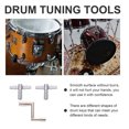 thumbnail image 4 of 3 Pcs Clés de Tambour Ensemble de Percussion Outils de Réglage de Tambour Fournitures de Tambour, 4 of 8