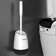 thumbnail image 3 of Cepillo de baño Baoblaze montado en la pared con soporte Negro, 3 of 8