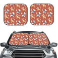 thumbnail image 2 of Yiaed Cute Poodle Dog Print Car Front Windshield Sun Shade,Foldable Anti-UV Car Sunshade for Front Window for Most Vehicles-Medium, 2 of 5
