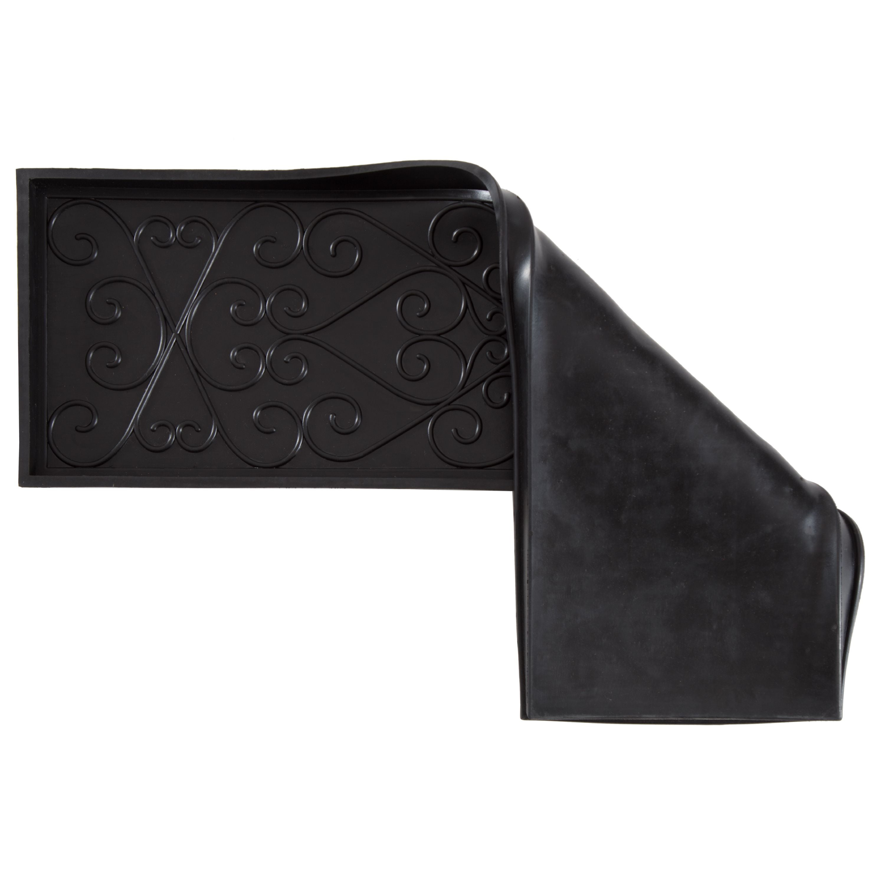 Natural & Recycled Rubber Boot Tray with Tan & Dark Brown Coir Insert